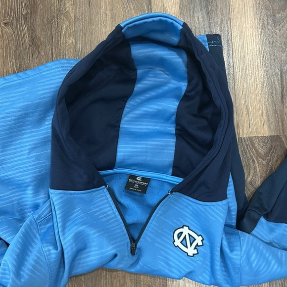 Colosseum UNC Tarheels 1/4 Zip Blue Fleece Sweatshirt Jacket Youth Size XL (20). - Picture 14 of 16